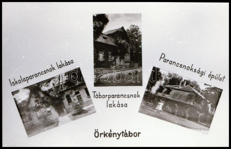 Örkénytábor - katonai tábor, fotóalbum repró negatívja, 11 kisfilm kocka tekercsben