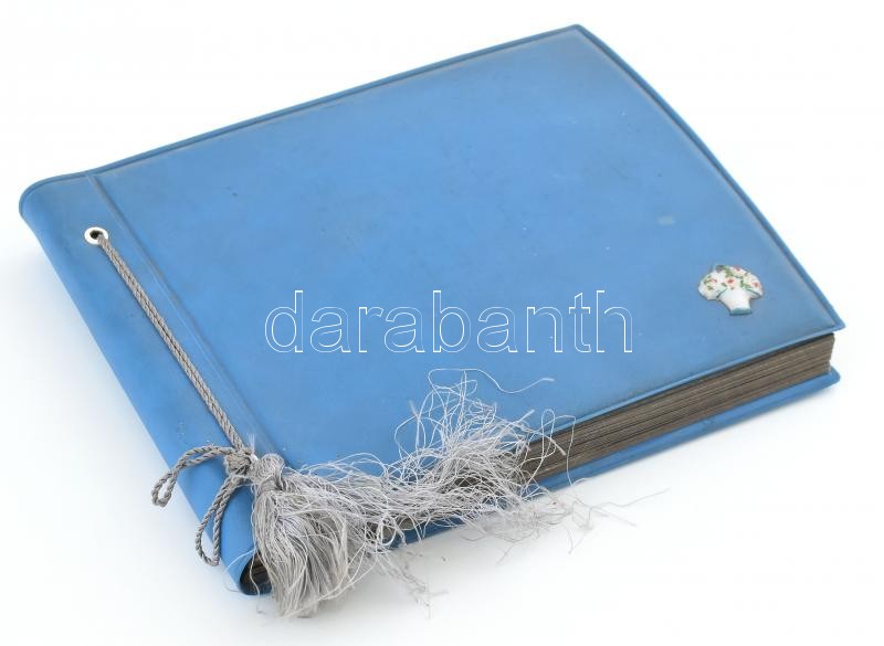 cca 1950-1970 Építészeti fényképalbum, kb. 40-50 db fotó, nagyrészt szocreál épületek, járművek. Harántalakú, zsinórfűzéses albumban, 14x9 cm méretben - Image 3