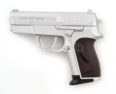 Airsoft játék pisztoly rugós szerkezettel, tölténnyel, nem működik 14 cm