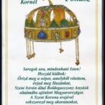 2000 Döbrentei Kornél: Fohász. Ima, díszes nyomtatványon. 20x30 cm Hátoldalán laminált emléklap