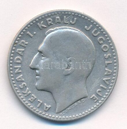 Jugoszlávia 1931. 20D Ag 'I. Sándor' T:2- Yugoslavia 1931. 20 Dinara Ag 'Alexander I' C:VF Krause KM#11
