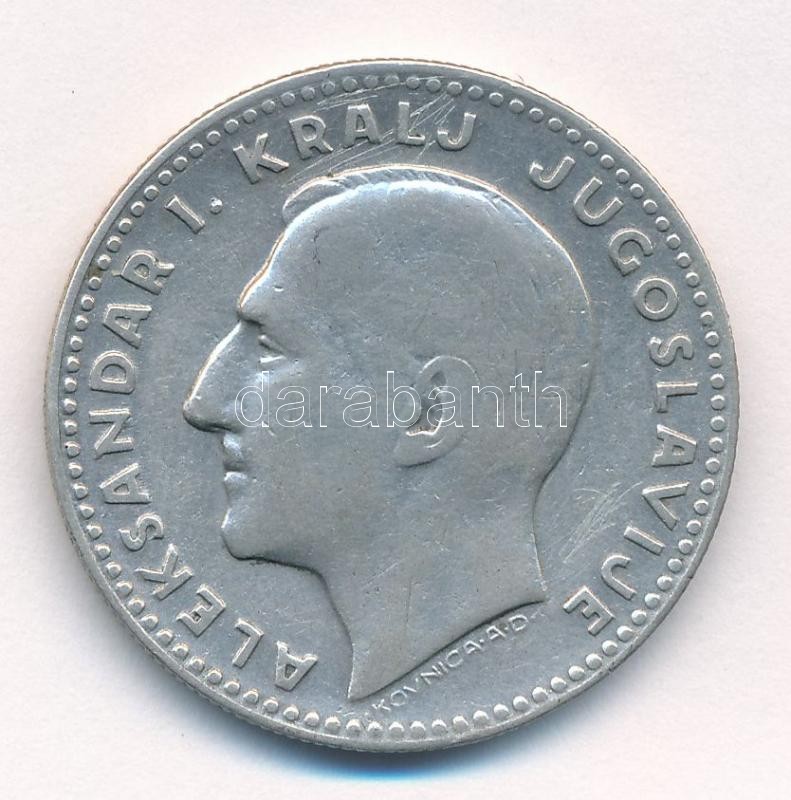 Jugoszlávia 1931. 20D Ag 'I. Sándor' T:2- Yugoslavia 1931. 20 Dinara Ag 'Alexander I' C:VF Krause KM#11