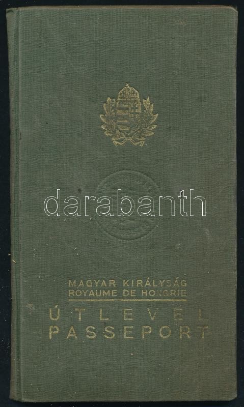 1941 Keményfedeles útlevél - Image 3