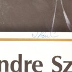 Szász Endre (1926-2003): Női arc Dorotheum kiállítási plakát autográf aláírással 60x90 cm - Image 2