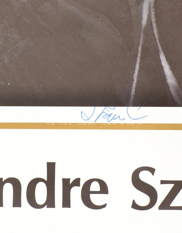 Szász Endre (1926-2003): Női arc Dorotheum kiállítási plakát autográf aláírással 60x90 cm - Image 2