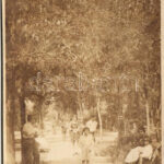 1924 Balatonkenese, sétány. Kempski János fényképész, photo