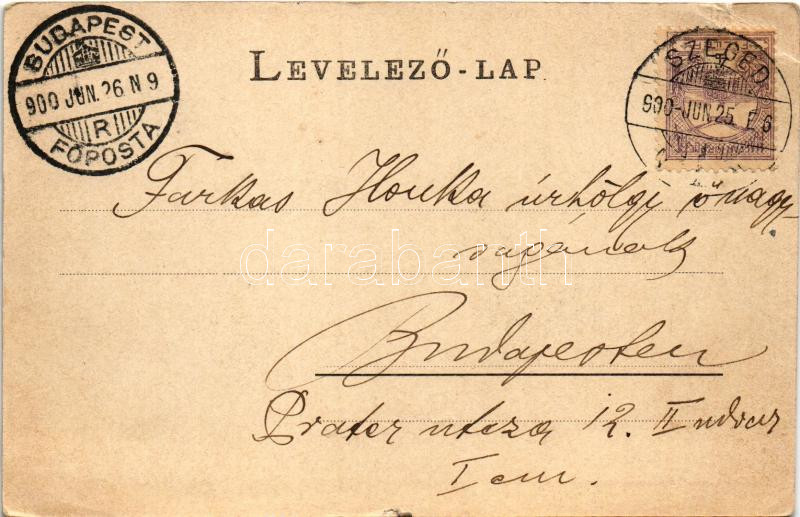 1900 Szeged, Közúti híd (szakadás / tear) - Image 2