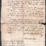 1839 Árendás szerződés gróf Kreith Andreas aláírásával
