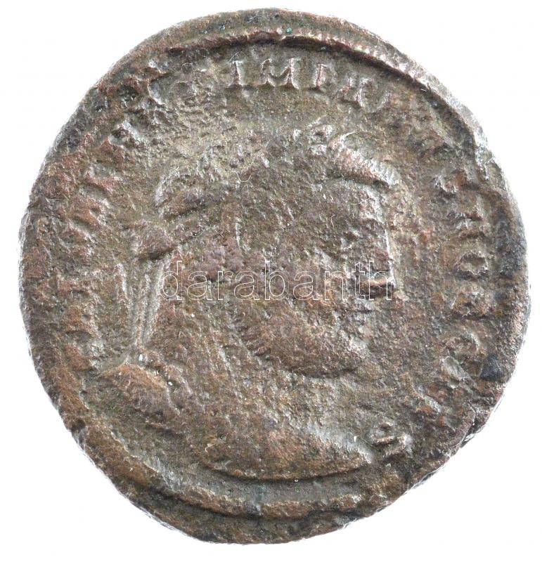 Római Birodalom / Thesszaloniki(?) / Galerius 300-301. AE Follis Br (8,57g) T:3 Roman Empire / Thessalonica(?) / Galerius 300-301. AE Follis Br 'IMP C MA MAXIMIANVS PF AVG / GENIO POPV-LI ROMANI - TSB(?)' (8,57g) C:F RIC VI 22b - Image 2