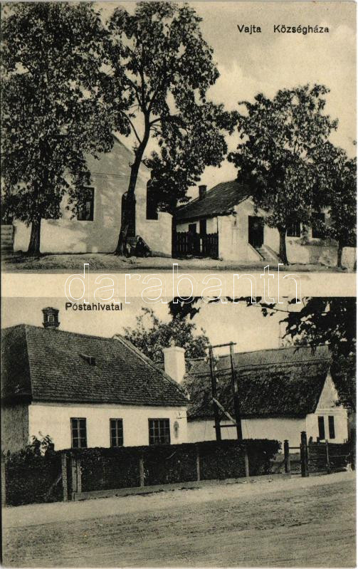 Vajta, községháza, postahivatal (fl)