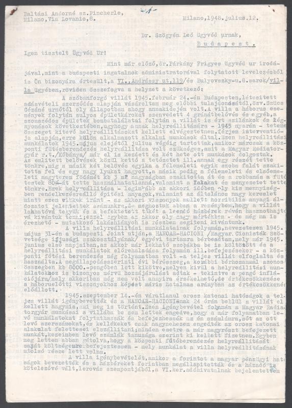 1896-1949 3 db judaika témájú irat (levél az izraelita nőegyletnek, anyakönyvi kivonat, stb.) - Image 2
