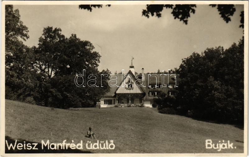 1947 Buják, Weisz Manfréd üdülő. Fényképezte és kiadja Sztanek Ede (Pásztó) photo