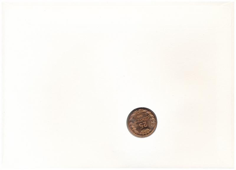 Andorra 1986. 25c felbélyegzett borítékban, bélyegzéssel, német nyelvű leírással T:1 Andorra 1986. 25 Centims in envelope with stamp and cancellation, with german language description C:UNC - Image 2