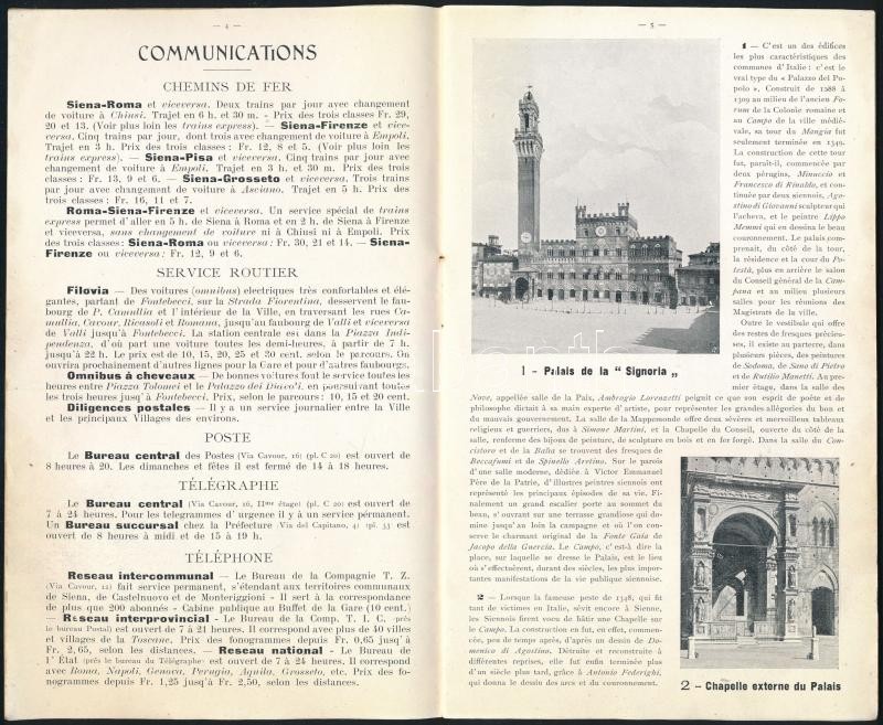 1908 Siena utazási prospektus képes 26p. - Image 2