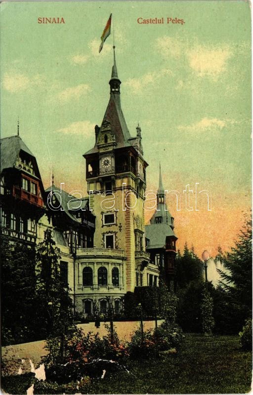 1912 Sinaia, Castelul Peles / castle (surface damage)