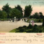 1903 Pöstyén, Pistyan, Piestany; Neue Parkallee / Park / park