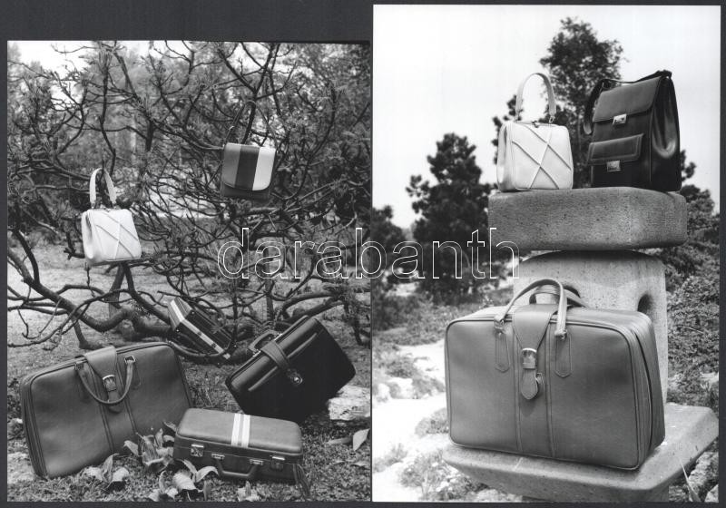 cca 1970-1980 Armuth Iván (1929-1992): A 70-es évek divatja (táskák, lakásbelső), 7 db fotó (közte két színes), többségük pecséttel jelzett, 18x13 cm és 12,5x13 cm közötti méretben - Image 2