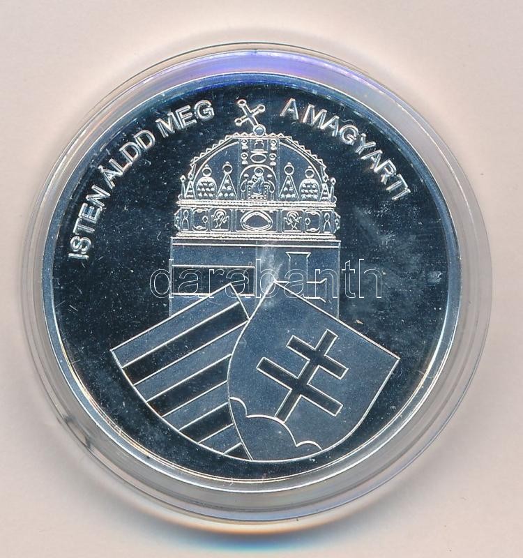 DN 'Nemzetünk nagyjai - Liszt Ferenc' kétoldalas Ag emlékérem (10,37g/0,999/35mm) T:PP ujjlenyomat, patina - Image 2