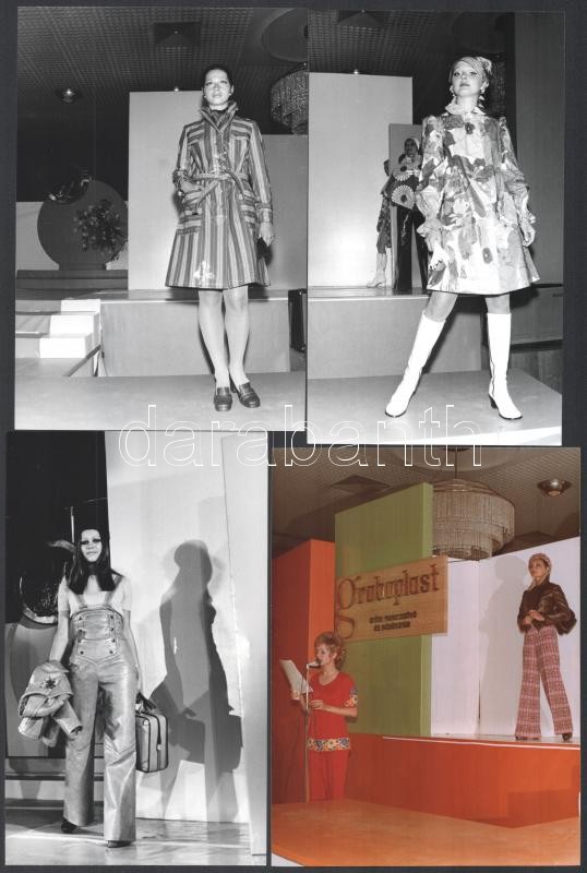 cca 1970-1980 Armuth Iván (1929-1992): Divatbemutatón készült felvételek, 10 db fotó (közte egy színes), hátoldalukon pecséttel jelzettek, 18x13 cm körüli méretben - Image 2