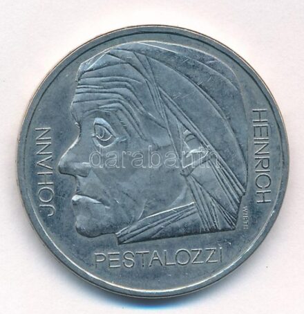 Svájc 1977. 5Fr Cu-Ni 'Johann Pestalozzi halálának 150. évfordulója' T:2 Switzerland 1977. 5 Francs Cu-Ni '150th Anniversary - Death of Johann Pestalozzi' C:XF Krause KM#55