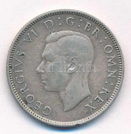 Nagy-Britannia 1939. 2Sh Ag 'VI. György' T:2,2- Great Britain 1939. 2 Shilling Ag 'George VI' C:XF,VF