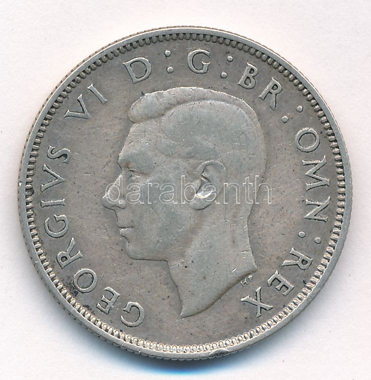Nagy-Britannia 1939. 2Sh Ag 'VI. György' T:2,2- Great Britain 1939. 2 Shilling Ag 'George VI' C:XF,VF