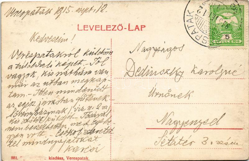 1915 Verespatak, Goldbach, Rosia Montana; arany tisztázása / clarification of gold (Rb) - Image 2