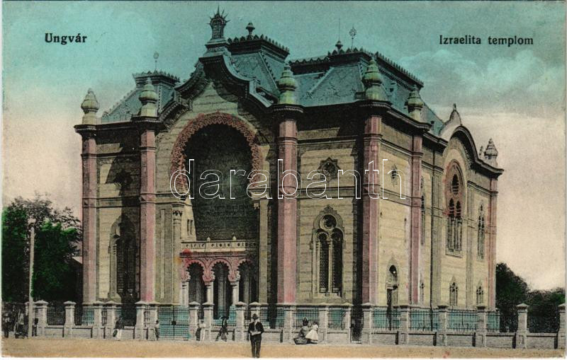 Ungvár, Uzshorod, Uzhorod; Izraelita templom, zsinagóga. Steinfeld Dezső kiadása / synagogue (EK)