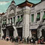 Ungvár, Uzshorod, Uzhorod; Korona szálló, Berkes és Horvát Mór üzlete. Steinfeld Dezső kiadása / hotel, shops