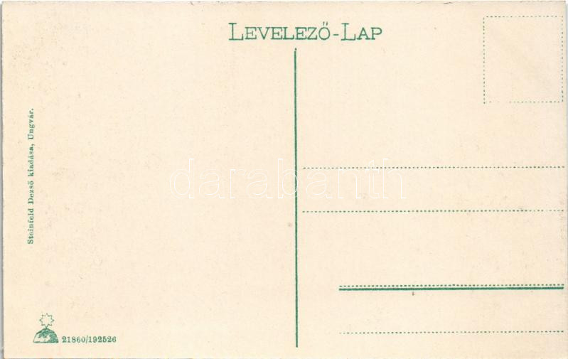 Ungvár, Uzshorod, Uzhorod; Korona szálló, Berkes és Horvát Mór üzlete. Steinfeld Dezső kiadása / hotel, shops - Image 2