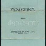1942 Honvéd hadnagy számára kiállított fényképes vadászjegy - Image 2
