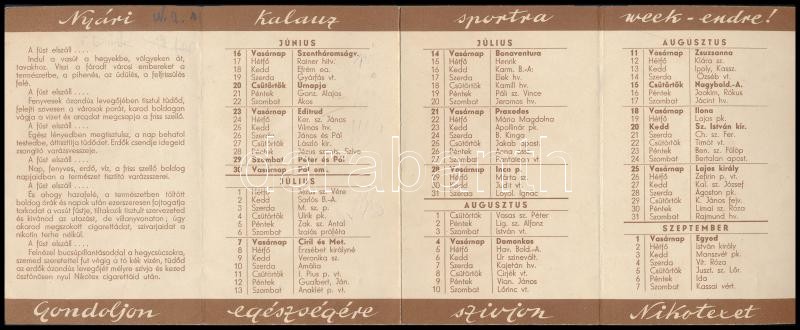 'Túráidra Nikotex' grafikus kártyanaptár, 'Piri' grafikája - Image 2