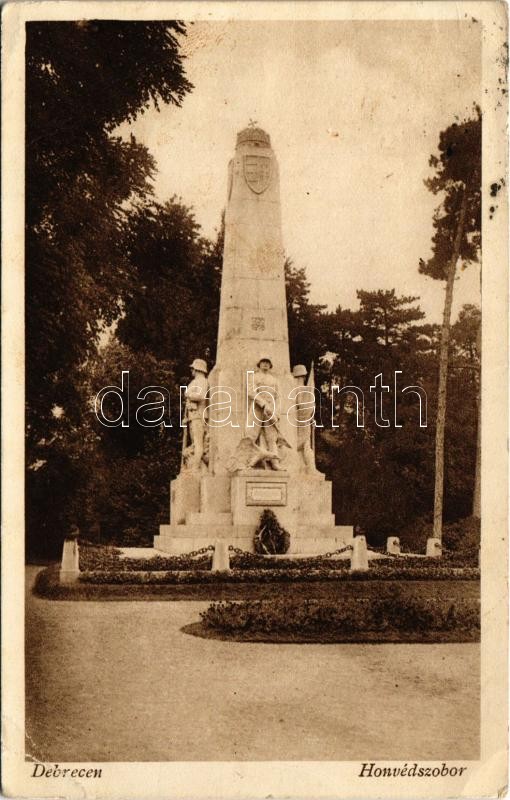 1929 Debrecen, Honvédszobor (Rb)