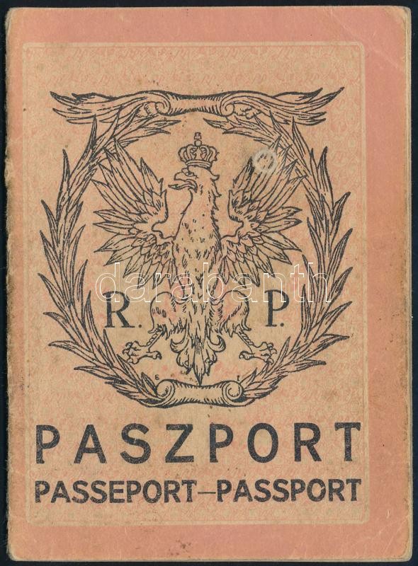 1927 Lengyel útlevél fényképpel / Polish passport - Image 3