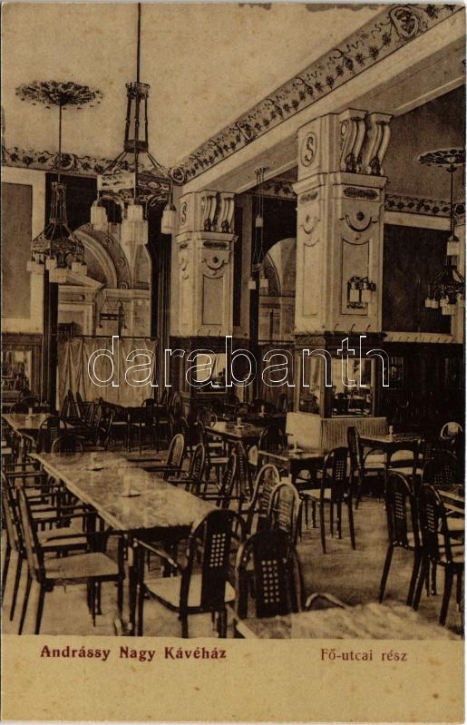 Kassa, Kosice; Andrássy Nagy Kávéház belső / cafe interior