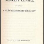 1949 Nemzeti Színház - Világifjúsági Találkozó ismertető füzet több nyelven, 32p - Image 2