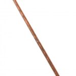 Kutyafejes réz fogójú sétapálca. 89 cm