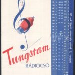 Tungsram rádiócső, harmonikaszerűen hajtogatott prosopektus