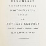 Verbőczi első része II-dik czikkelyének magyarázattya. [Bp.], 2007., Pytheas. Az 1820-as kiadás facsimile kiadása. Kiadói kartonált papírkötés. Sorszámozott (1./99.) példány.