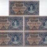 1945. 500P (9x) sorszámkövetők és közeli sorszámokkal T:I- Adamo P19