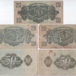 1944. 20P-100P 'A Vörös Hadsereg Parancsnoksága' (8x) T:III,III- fo. - Image 2