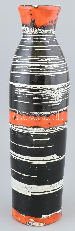 Jelzés nélkül: Retró kerámia váza, hibátlan, m: 38 cm