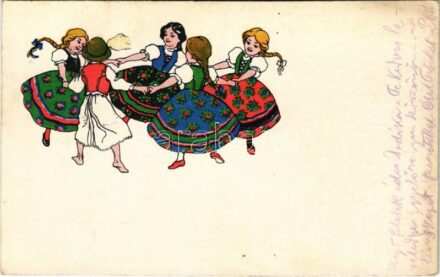 1928 Magyar népviselet. Rigler József Ede kiadása / Hungarian folklore (EK)