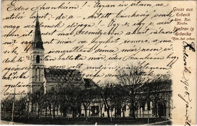1905 Erdővég, Erdewik, Erdevik; Római katolikus templom / church (EK)