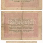 1848. 5Ft 'Kossuth bankó' (2xklf) vörösesbarna és barna + 1849. 30kr 'Kossuth bankó' T:III,III- szakadás, fo. Adamo G109, G109A, G103 - Image 2