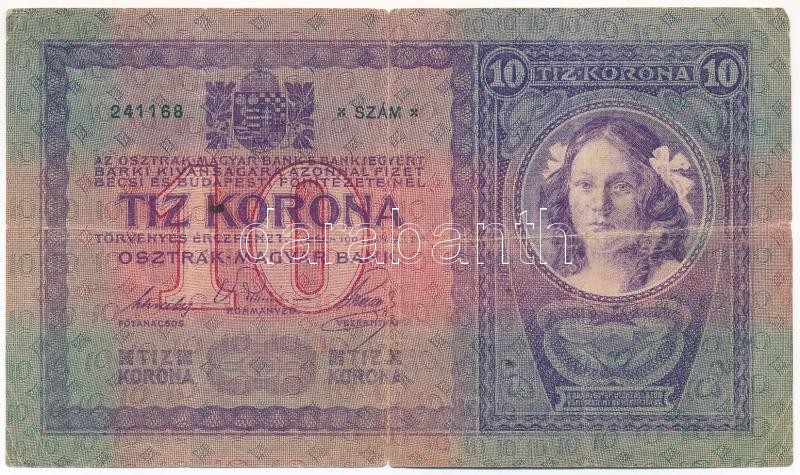 1904. 10K '2998 241168 ' T:III- szakadások Adamo K10 - Image 2
