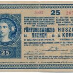 1918. 25K '3022' 3mm, hullámos hátlappal T:III hajtás mentén szakadás, kis sarokhiány Adamo K22/3