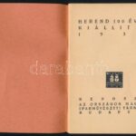 1939 Herend 100 éves, kiállítás, rendezi: az Országos Magyar Iparművészeti Társulat, szakadással, 45p - Image 3