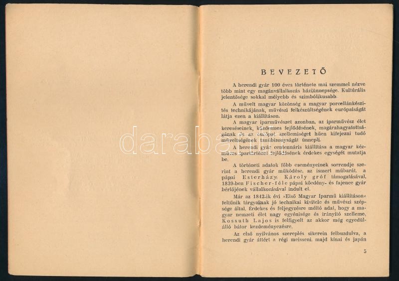 1939 Herend 100 éves, kiállítás, rendezi: az Országos Magyar Iparművészeti Társulat, szakadással, 45p - Image 4