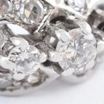 14k fehérarany (Au) gyűrű cca 0,5 ct gyémánttal, jelzett, 3,4 g, m: 55 - Image 4